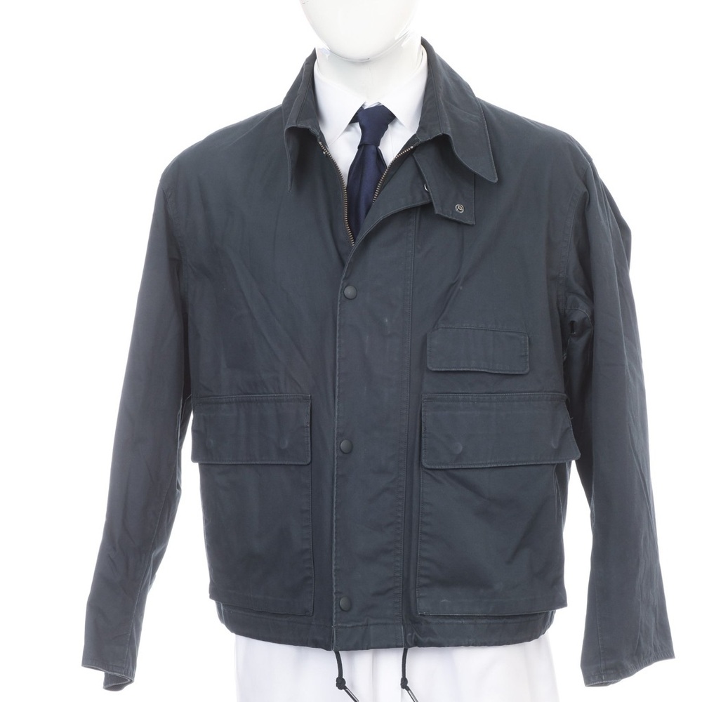 UNIQLO U Men’s Navy Zip Jacket Large Minimalist Unstructured Lightweight Coat